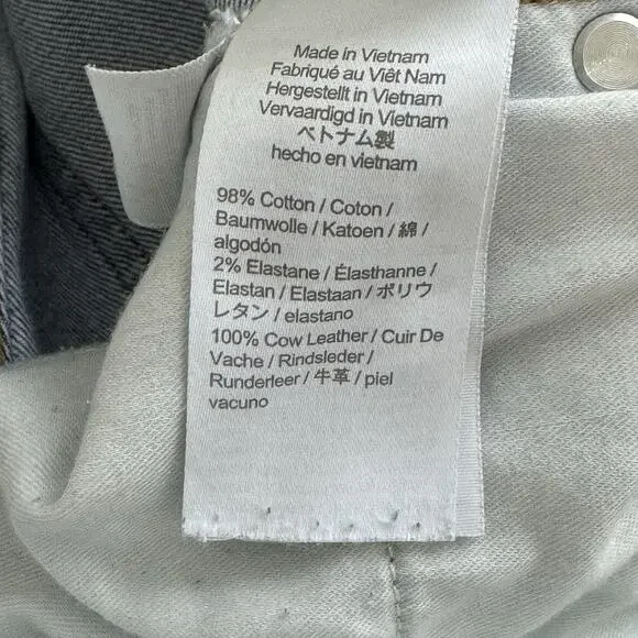 J. Crew Full Length Classic Straight Jeans Size 27 Blue High Rise Raw Hem - Picture 11 of 12